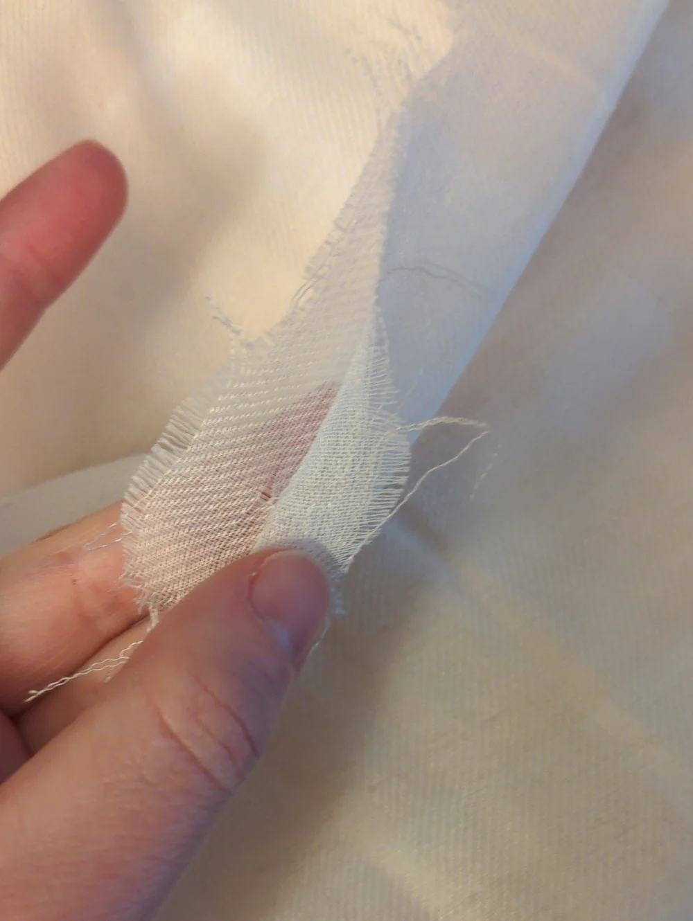 3 Yards Beige-White Gingham Double Gauze Twill Cotton